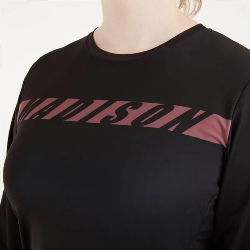 Madison Women's Zenith Thermal Long Sleeve Jersey Phantom Black-2